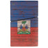 Haiti Flag Dark Wood PS5 Slim Digital Edition Console Skin